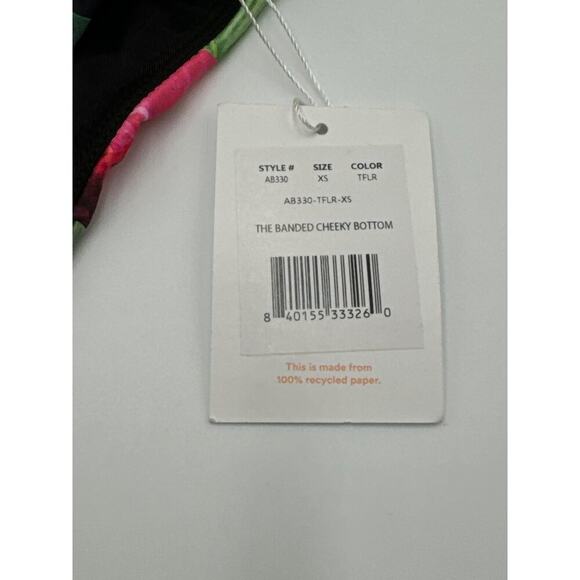 Andie Swim The Banded Cheeky Women's Bikini Bottom Tropical Floral NWT Size XS - Picture 4 of 8